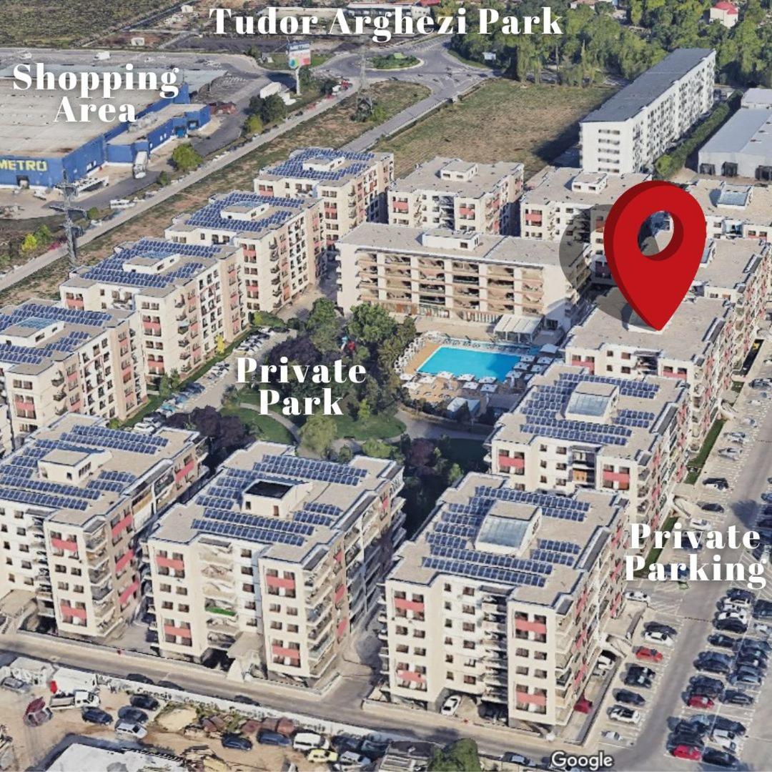 Apartment Solar D3, Private Parking, One Bedroom ブカレスト エクステリア 写真